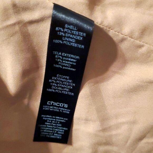 Chico's BLACK LABEL Faux-Suede Crop Jacket Sz 1 (8) - Picture 11 of 11